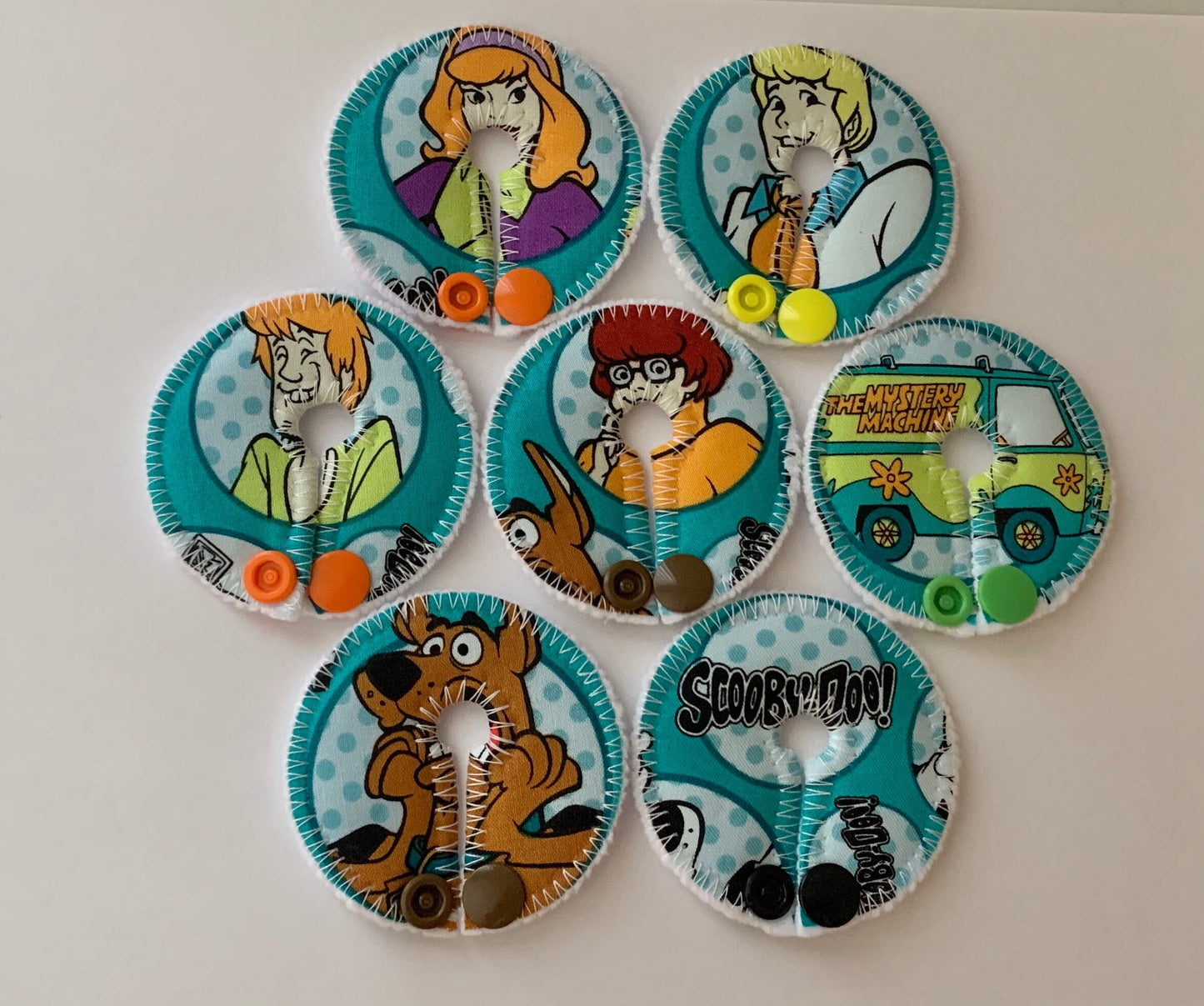 Set of 7 G tube pads / gtube pads / g-tube pads / gtube covers / feeding tube pads / g tube covers / mic-key button cover / AMT mini button