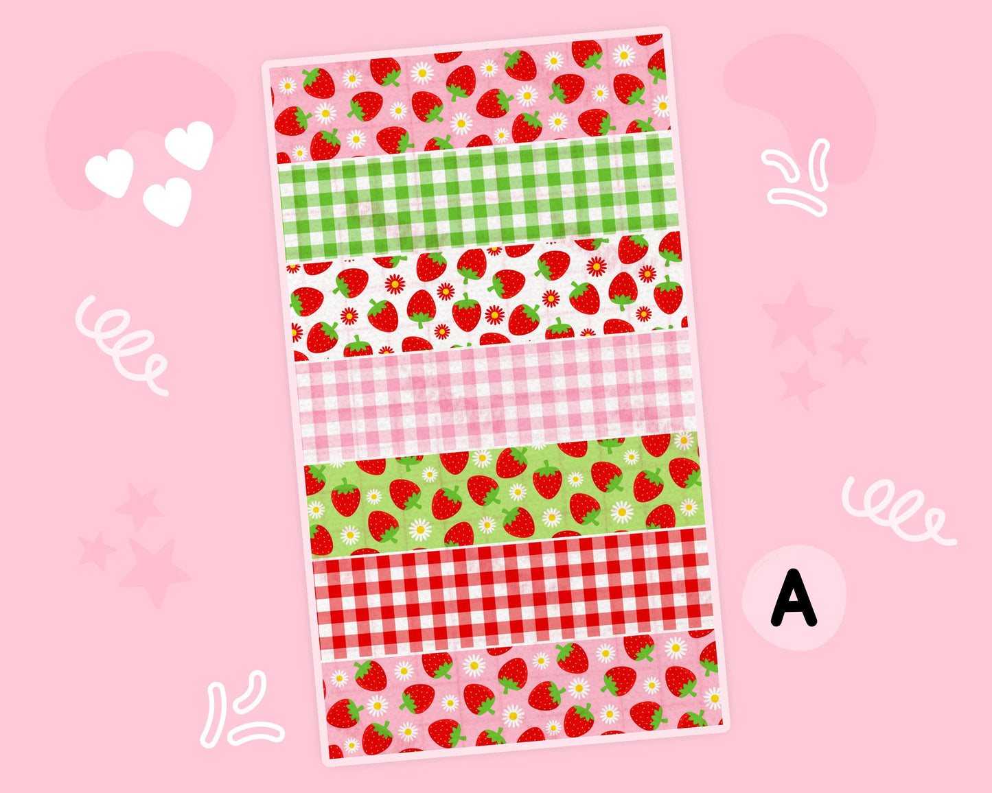 Strawberries NG Tube Tape Adhesive Medical Tape for Feeding Tubes Oxygen Central Lines Catheters | Tape for Tubie