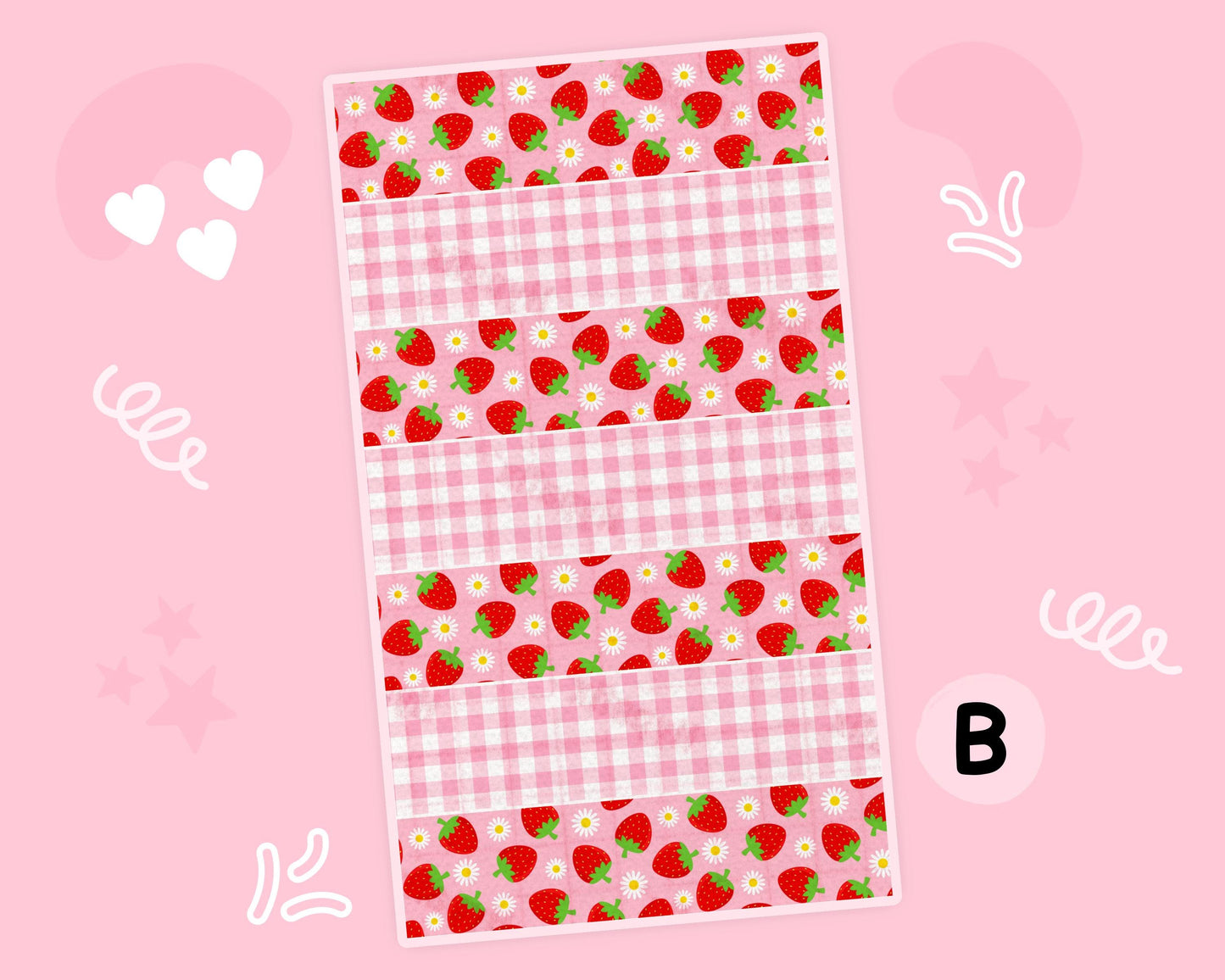 Strawberries NG Tube Tape Adhesive Medical Tape for Feeding Tubes Oxygen Central Lines Catheters | Tape for Tubie