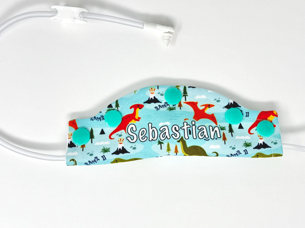 Rainbow Cheetah Feeding Tube Port Cover | PICC Line Connector