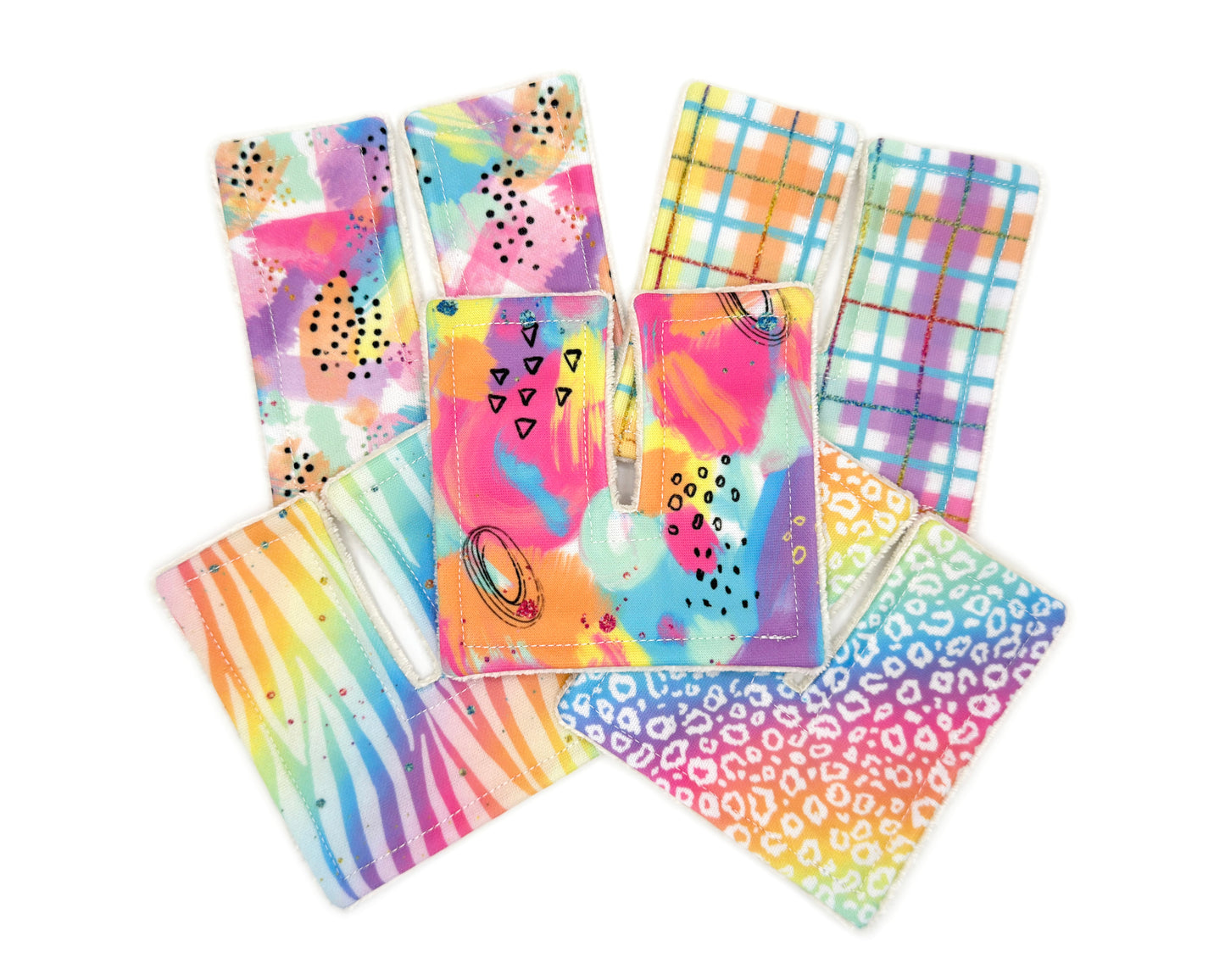 Rainbow Abstract Trach Pads