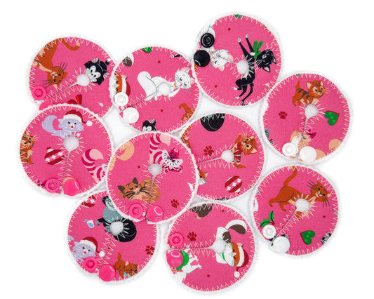 Christmas Kitties Feeding tube pads