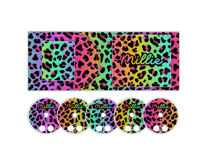Rainbow Cheetah Feeding Tube Belt