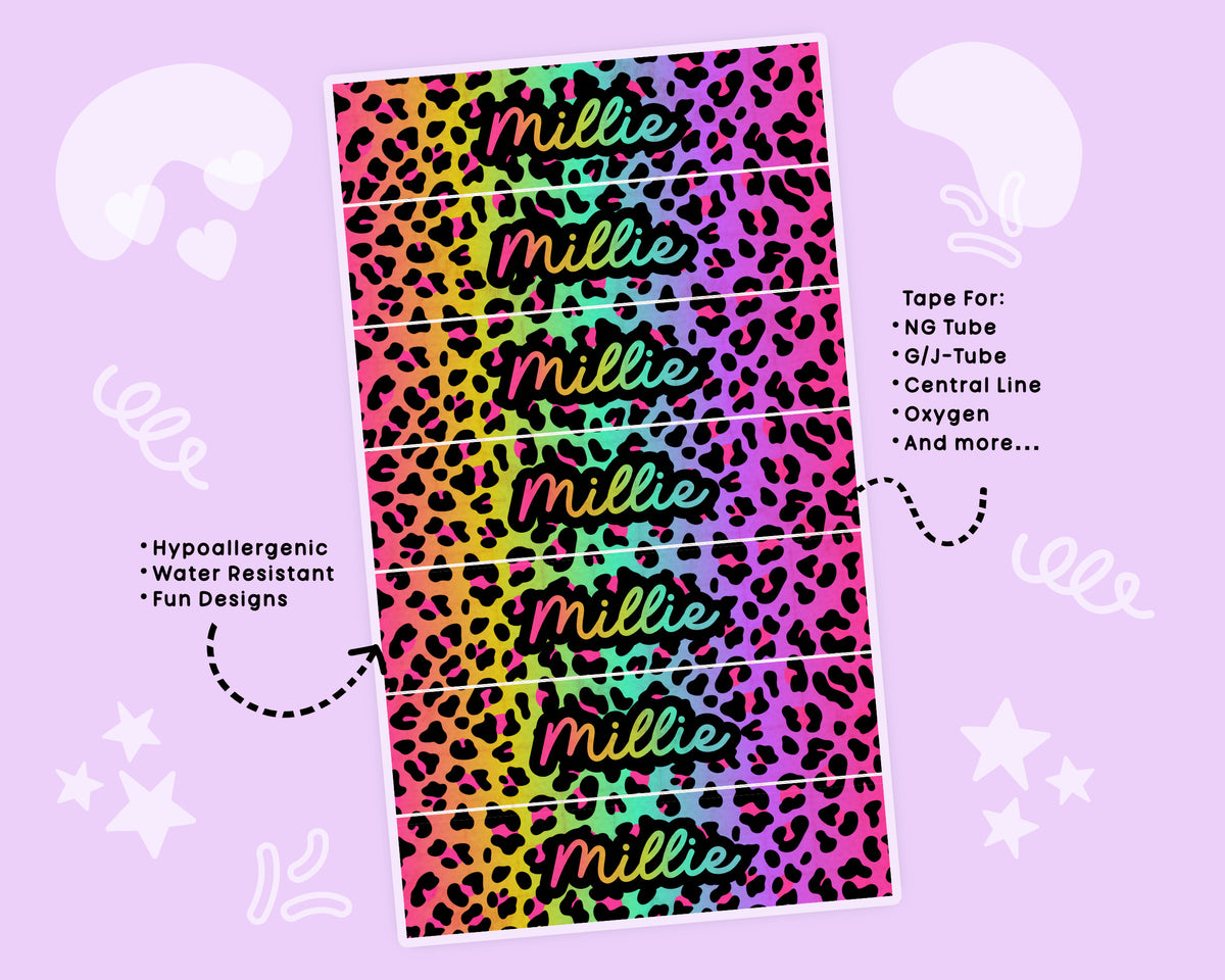 Rainbow Cheetah NG Tube Tape