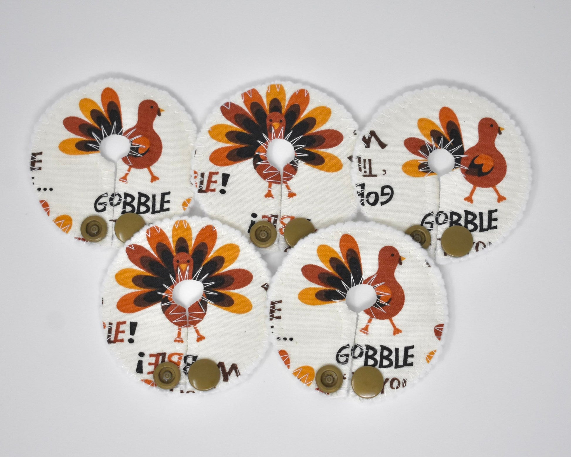 Thanksgiving Gtube pads , buttons feeding tube G-tube mic-key button feeding tube pads (covers) g tube pads