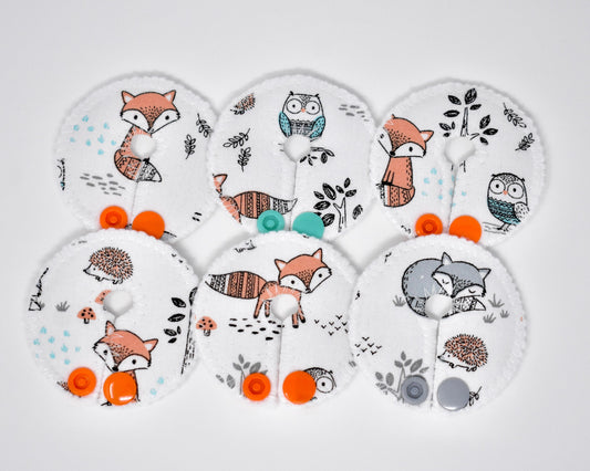 Forest animals G tube pads / g-tube pads / gtube covers / feeding tube pads / g tube covers / mic-key button cover