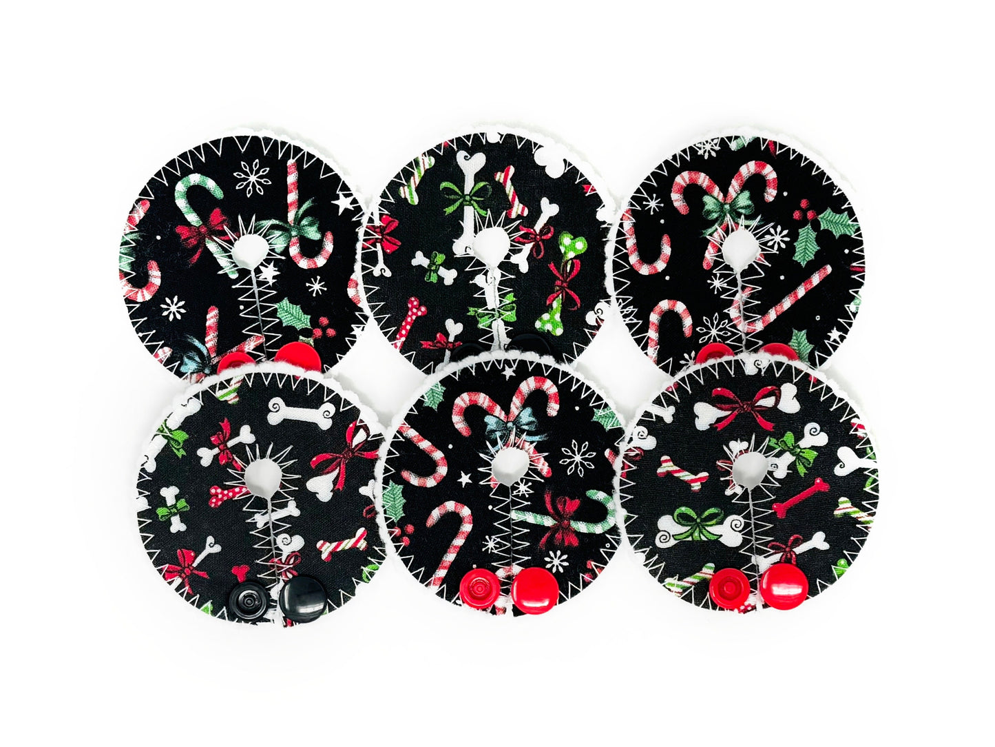 Christmas Feeding tube pads