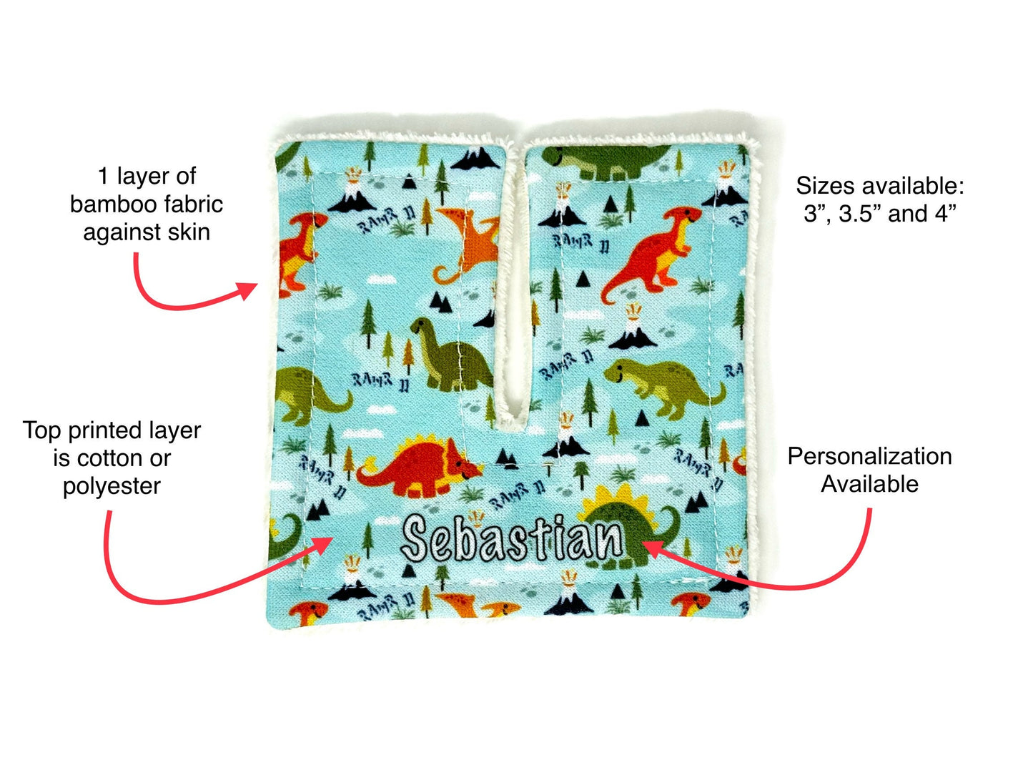 Valentines Trach Pads | Personalized Tracheostomy Covers