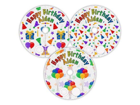 Happy birthday Feeding tube pads , Gtube covers, AMT button pads, Mic-key button pad