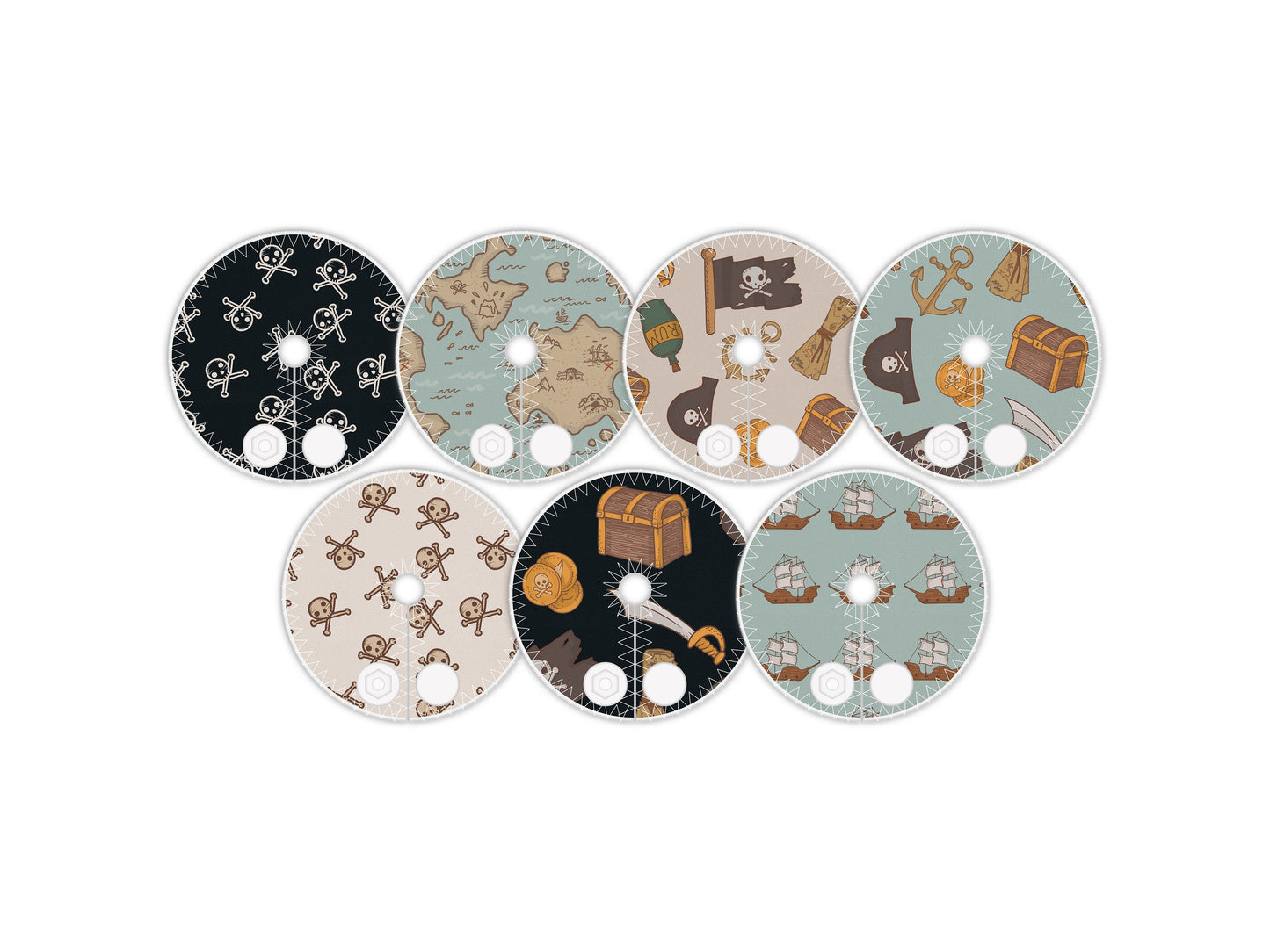 Pirates Feeding tube pads | AMT button pads | Mic-key button pads