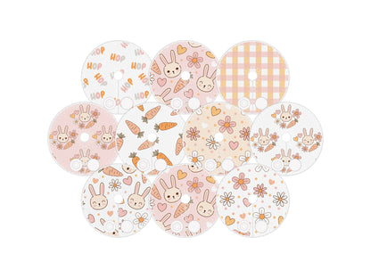 Bunny personalized Feeding tube pads | AMT button pads | Mic-key button pads