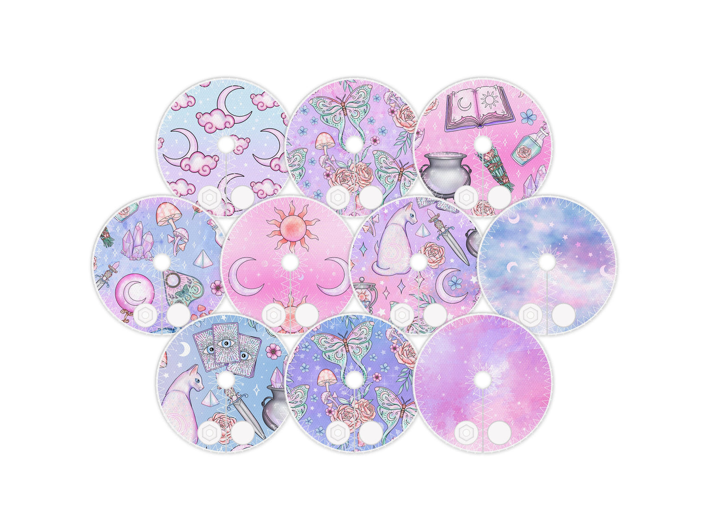 Celestial personalized Feeding tube pads | AMT button pads | Mic-key button pads