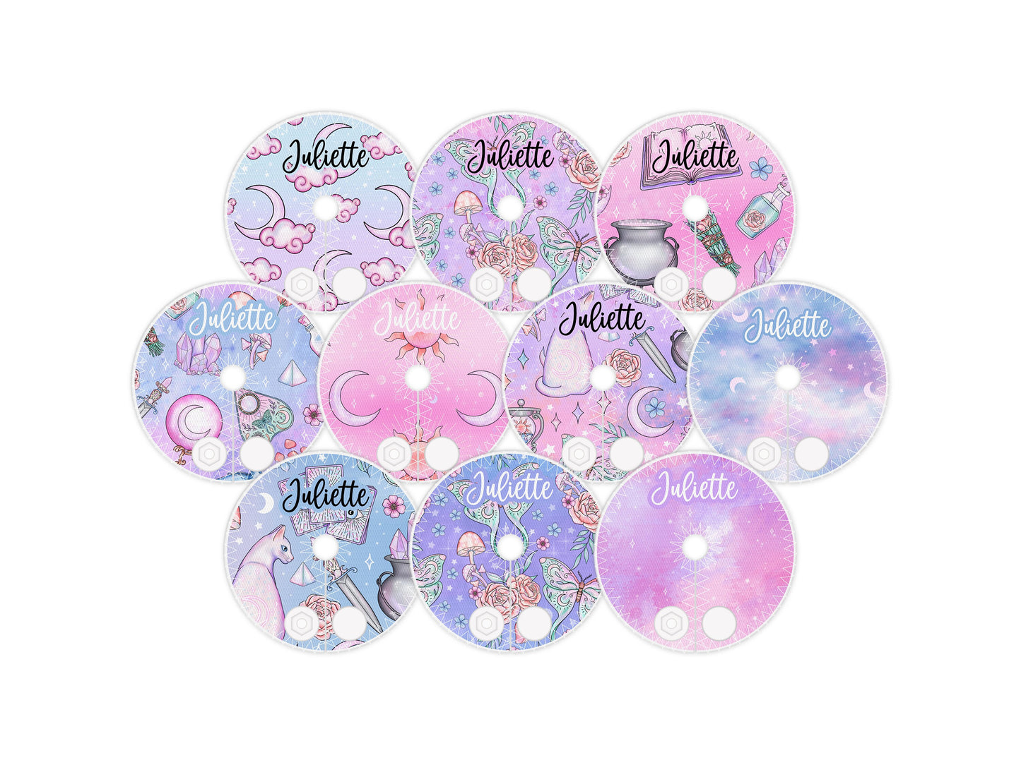 Celestial personalized Feeding tube pads | AMT button pads | Mic-key button pads