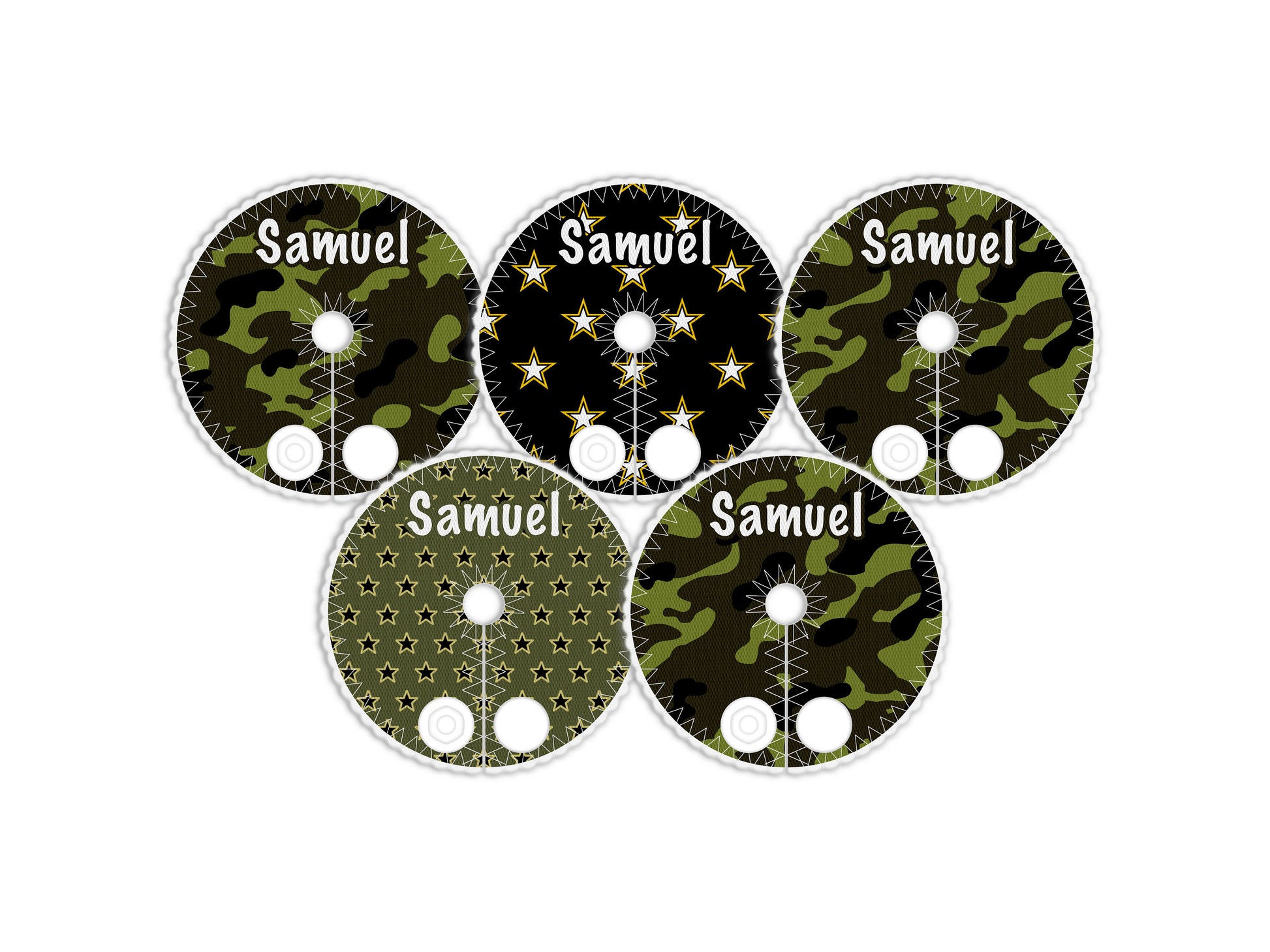 Personalized Feeding tube pads | AMT button pads | Mic-key button pads