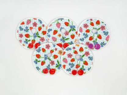 Strawberries Feeding Tube Pads