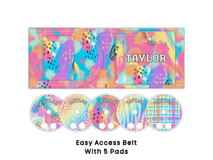 Rainbow Abstract Personalized Feeding Tube Belt