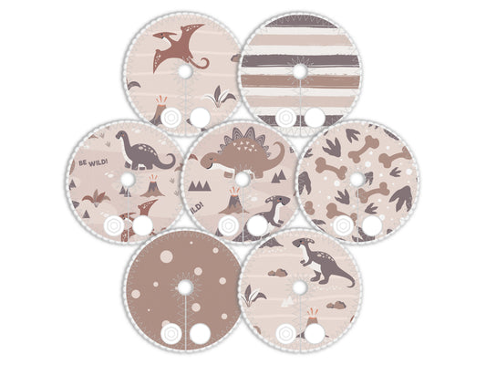 Dinosaurs Feeding tube pads | AMT button pads | Mic-key button pads