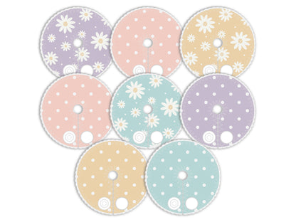 Daisies personalized Feeding tube pads | AMT button pads | Mic-key button pads