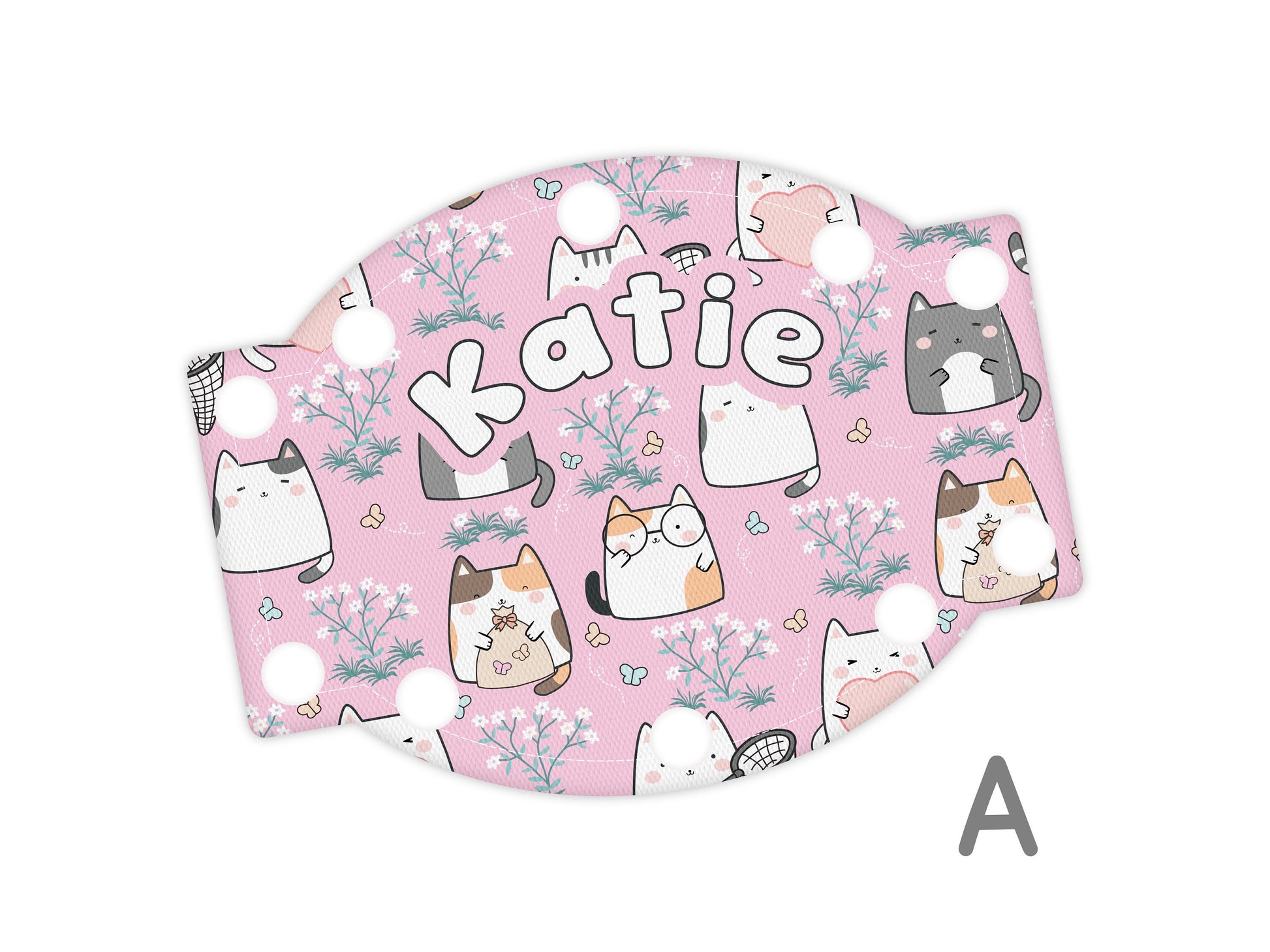 Kitties Catching Butterflies Feeding Tube port cover | Connector cover | PICC line port cover