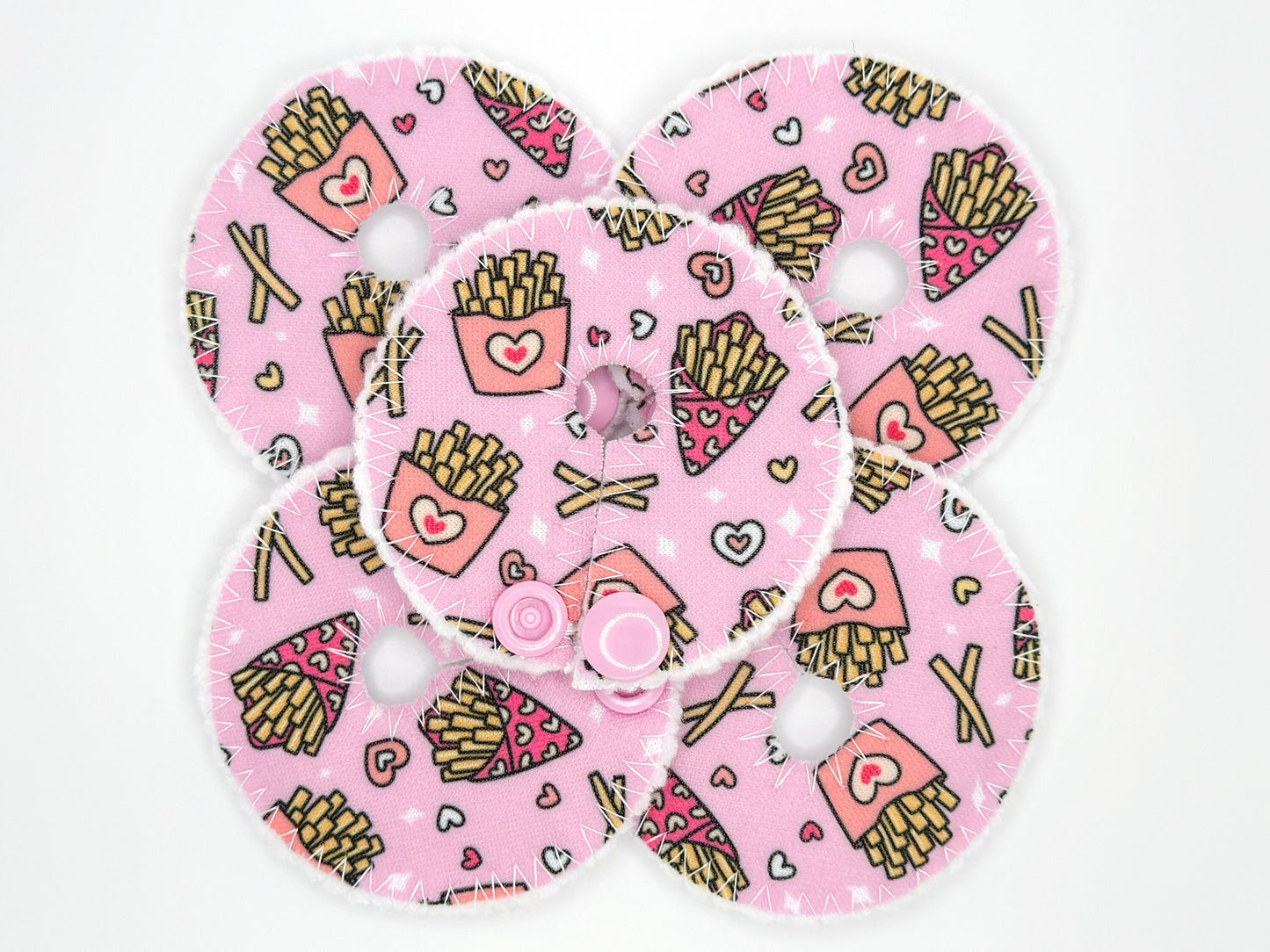 Fries Feeding tube pads