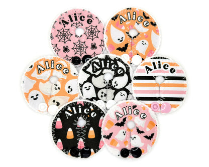 Halloween | 7 Feeding tube pads | AMT button pads | Mic-key button pads