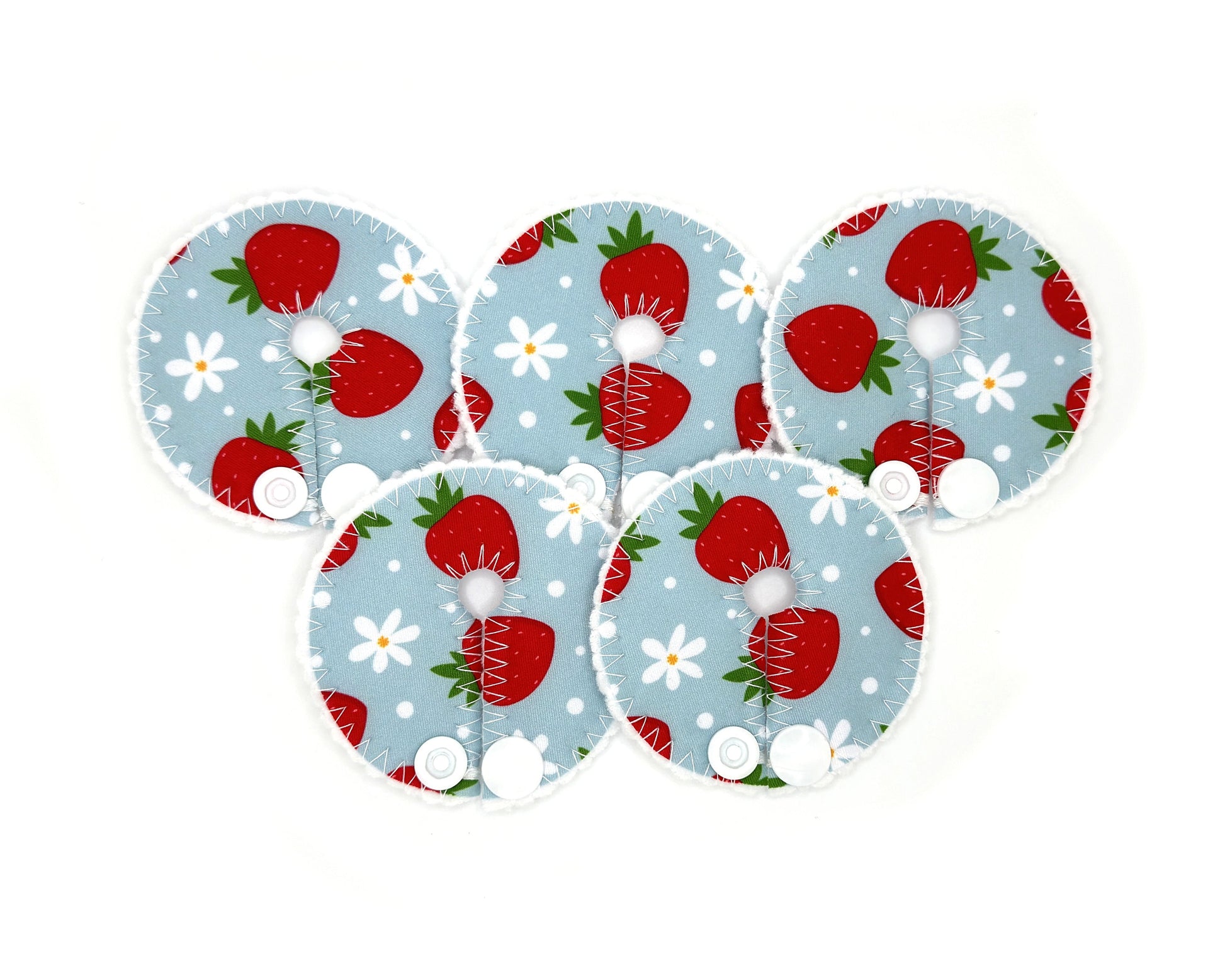 Strawberries Feeding tube pads