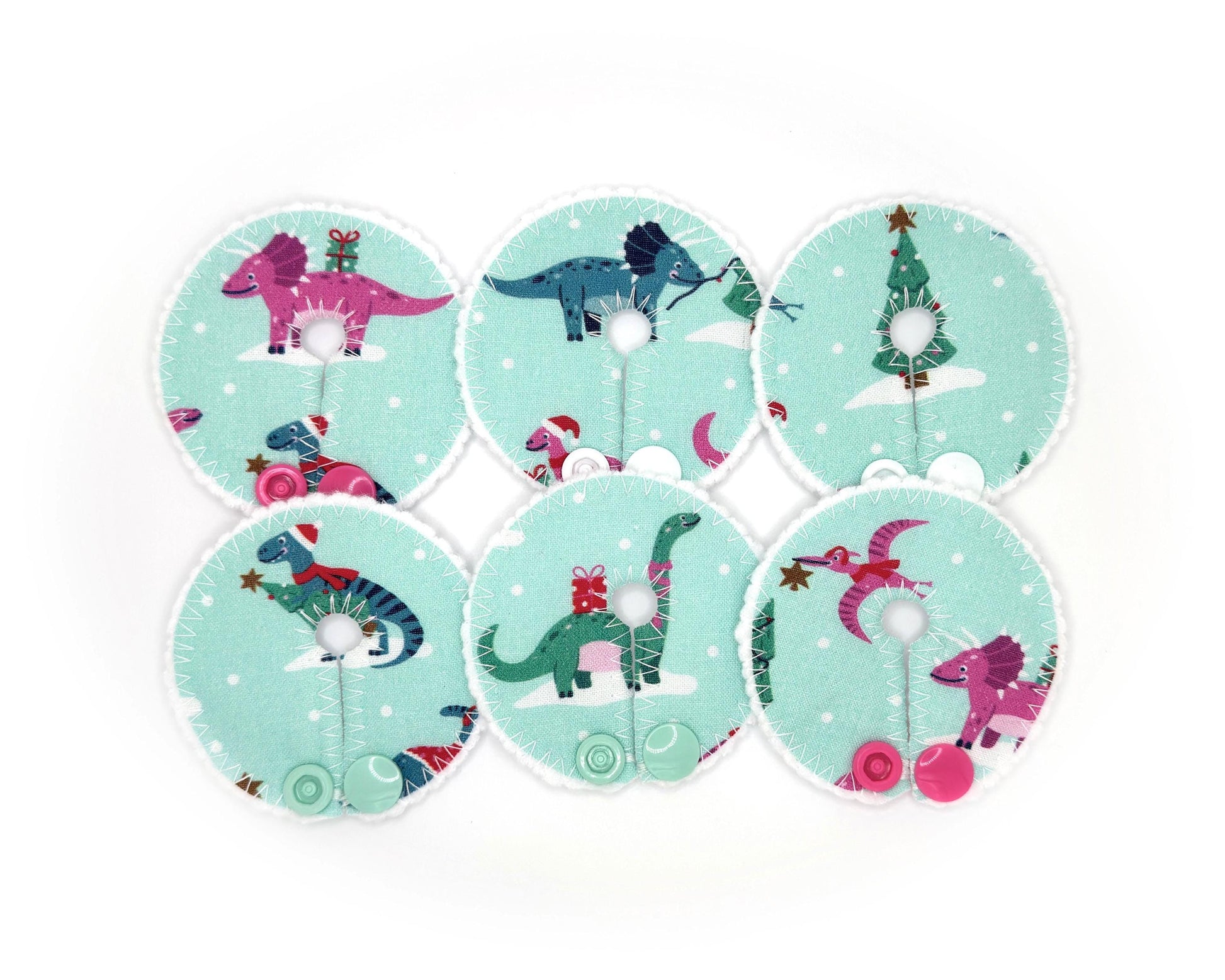 Christmas Feeding tube pads | AMT button pads | Mic-key button pads