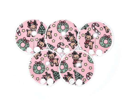 Christmas Feeding tube pads | AMT button pads | Mic-key button pads