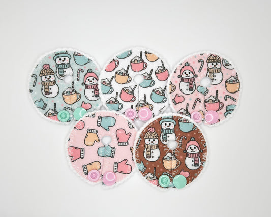 Christmas Feeding tube pads | AMT button pads | Mic-key button pads