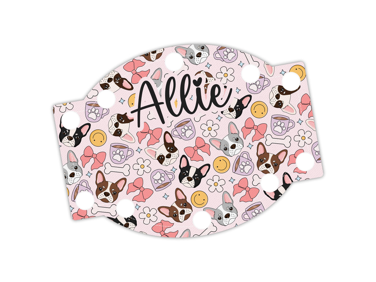 Boston Terriers Feeding Tube port cover | Connector cover | PICC line port cover