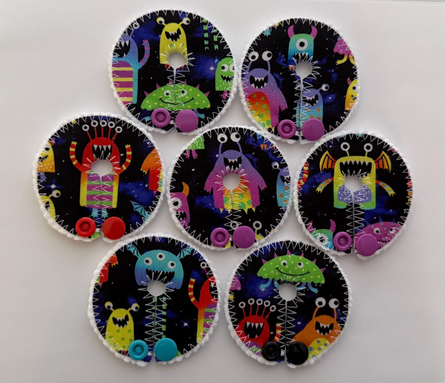 Set of 7 G tube pads / gtube pads / g-tube pads / gtube covers / feeding tube pads / g tube covers / mic-key button cover / AMT mini button