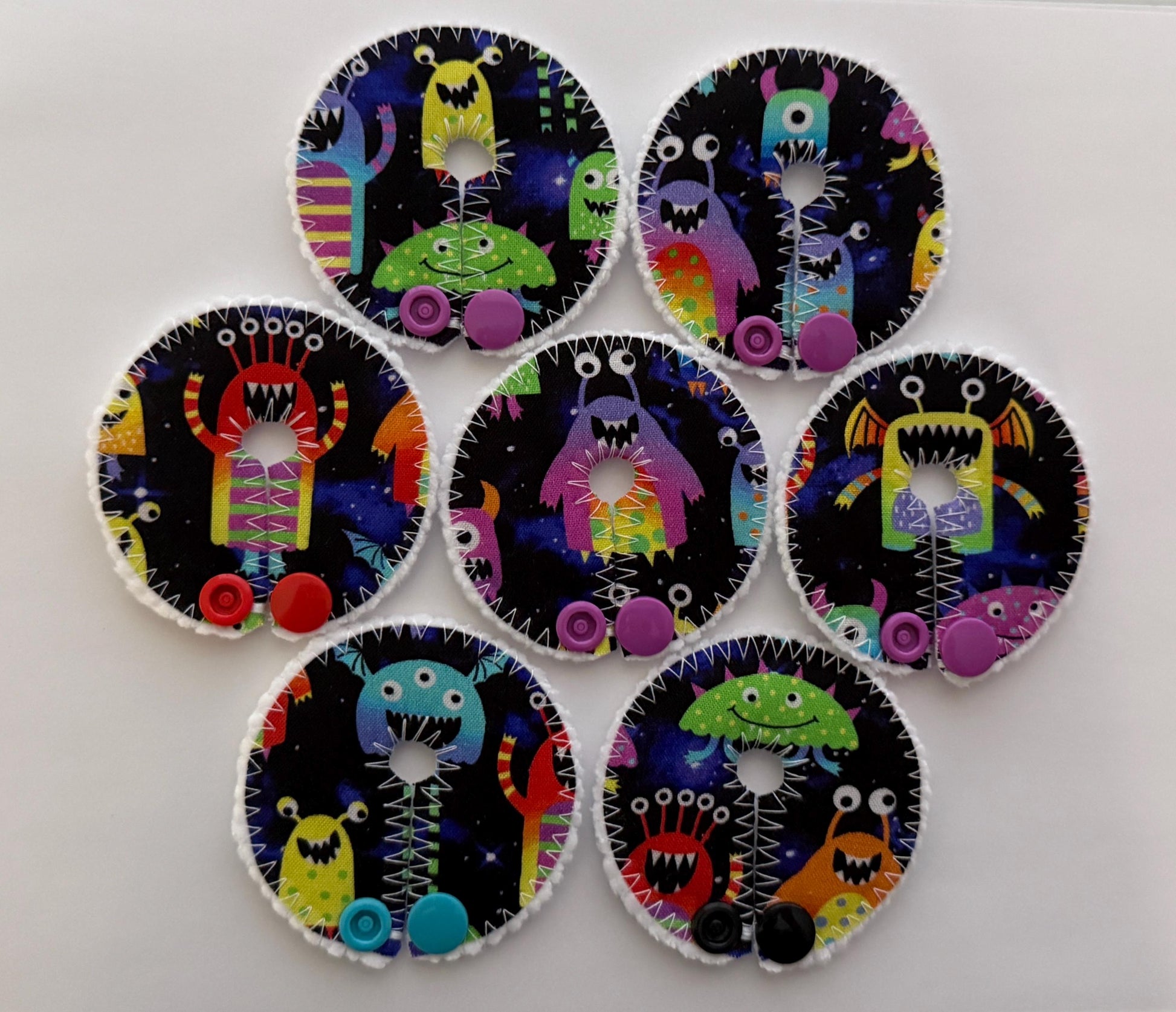 Set of 7 G tube pads / gtube pads / g-tube pads / gtube covers / feeding tube pads / g tube covers / mic-key button cover / AMT mini button