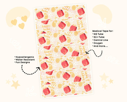 NG Tube Tape Adhesive Medical Tape for Feeding Tubes Oxygen Central Lines Catheters and Tubies