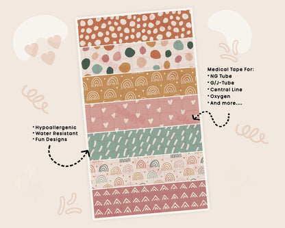 Boho NG Tube Tape Adhesive Medical Tape for Feeding Tubes Oxygen Central Lines Catheters
