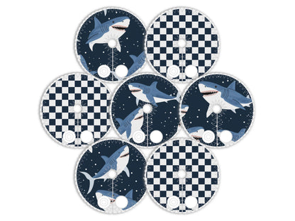 Sharks Feeding Tube Pads | Boy G-tube Cover