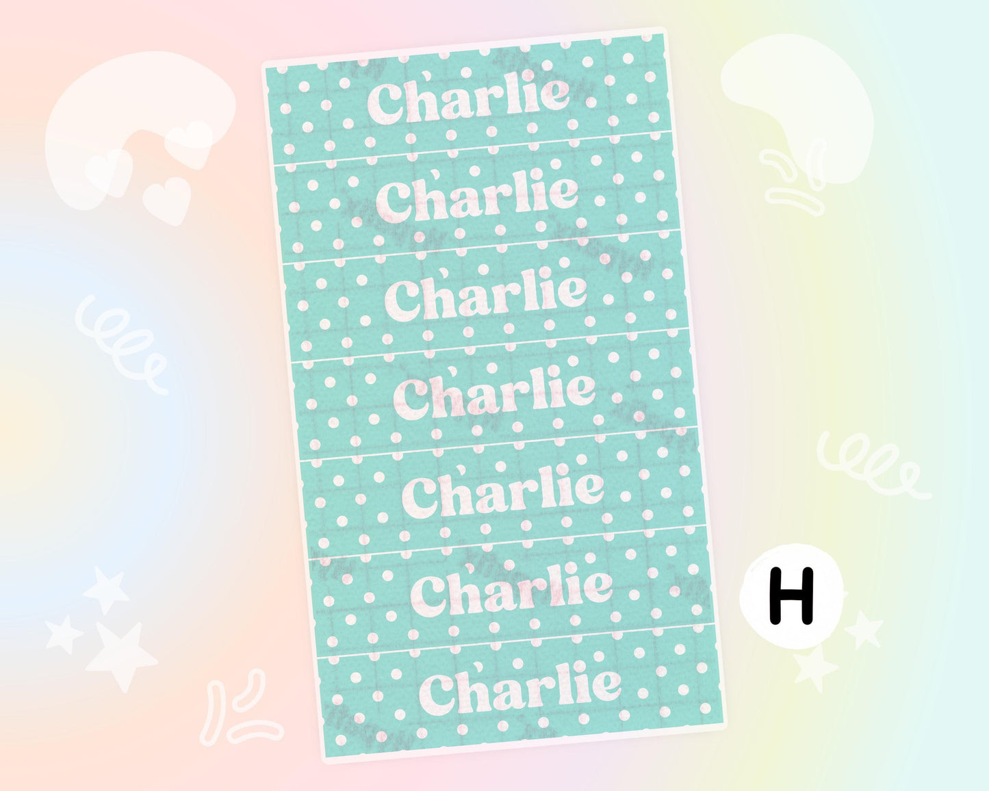 Pastel Dots NG Tube Tape Adhesive Medical Tape for Feeding Tubes Oxygen Central Lines Catheters