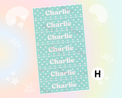Pastel Dots NG Tube Tape Adhesive Medical Tape for Feeding Tubes Oxygen Central Lines Catheters
