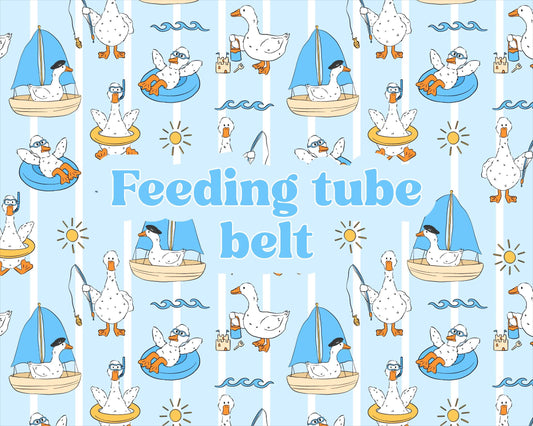 Ducks Personalized Feeding Tube Belt