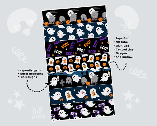 Halloween NG Tube Tape for Feeding Tubes Oxygen Central Lines Catheters