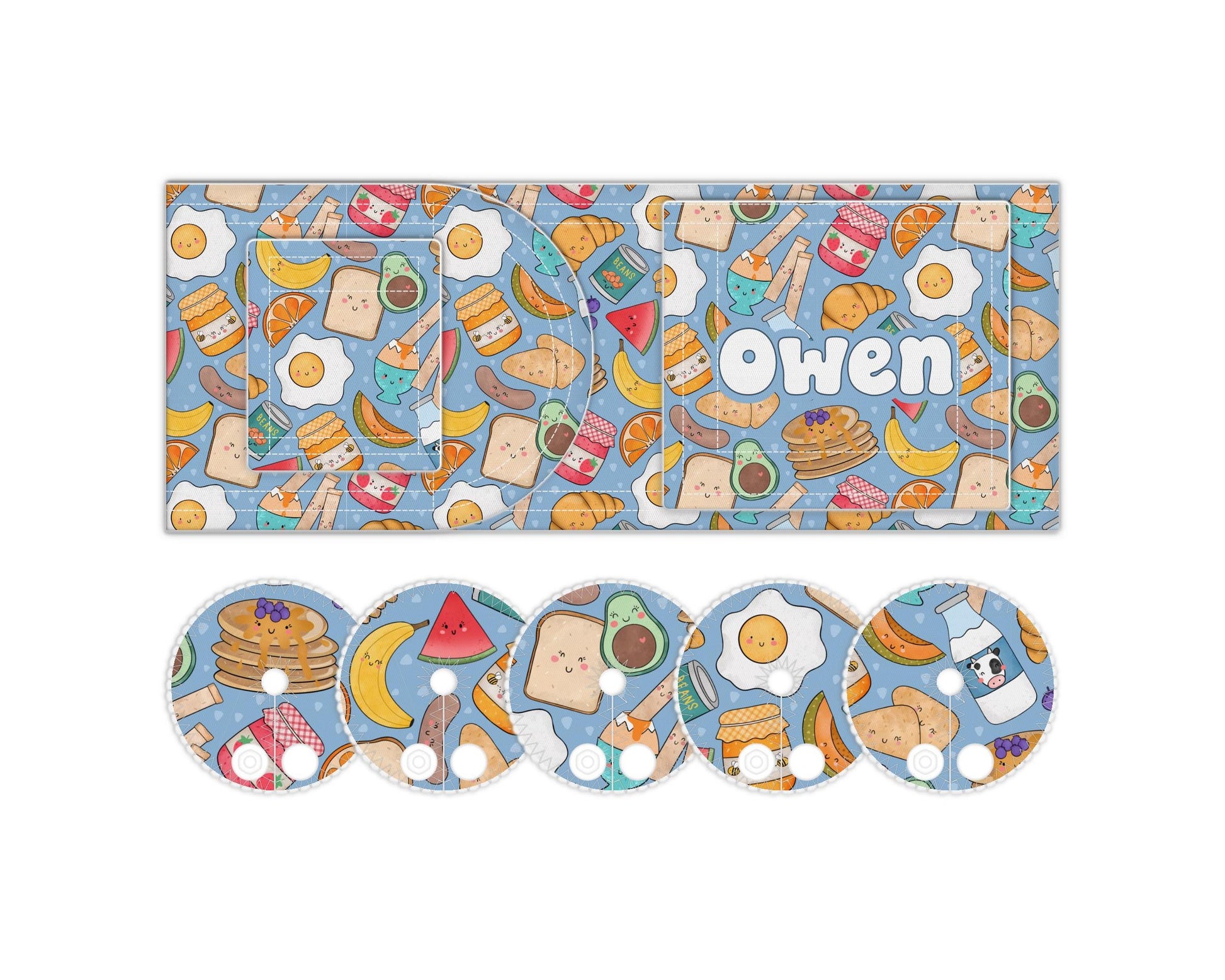 Breakfast Personalized Feeding Tube Belt