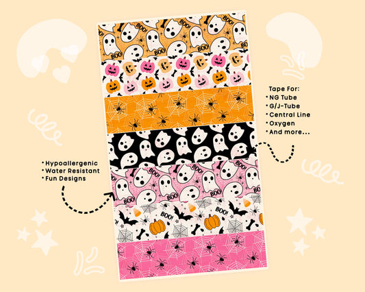 Halloween NG Tube Tape for Feeding Tubes Oxygen Central Lines Catheters
