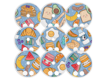Breakfast 9 Feeding tube pads , Gtube covers, AMT button pads, Mic-key button pad