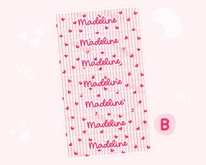 Valentines Personalized NG Tube Tape