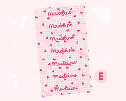 Valentines Personalized NG Tube Tape