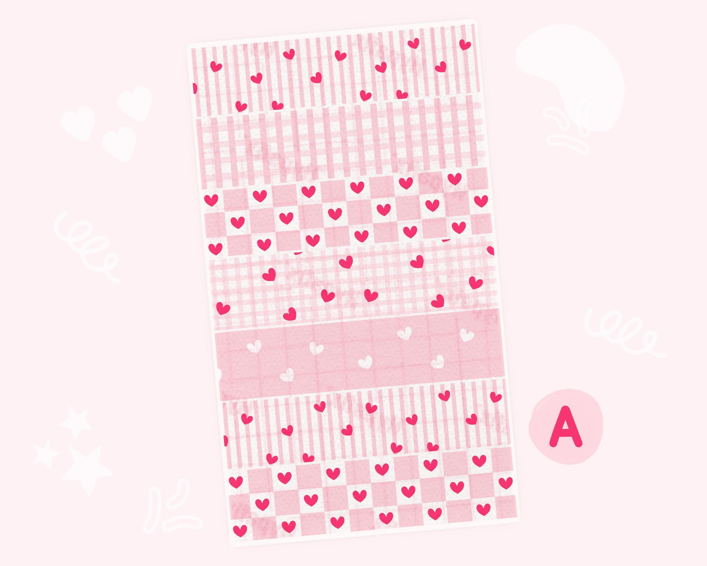 Valentines Personalized NG Tube Tape