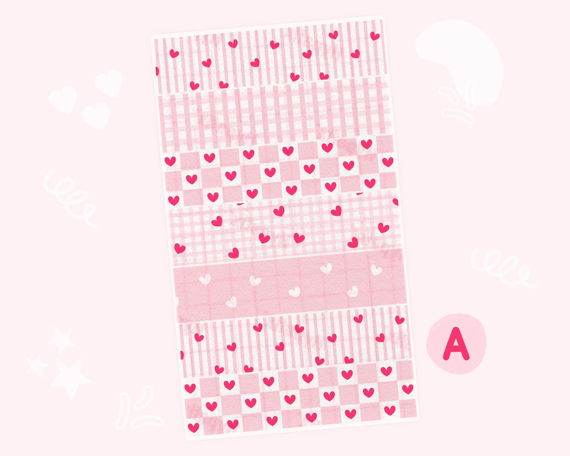 Valentines Personalized NG Tube Tape