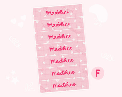 Valentines Personalized NG Tube Tape
