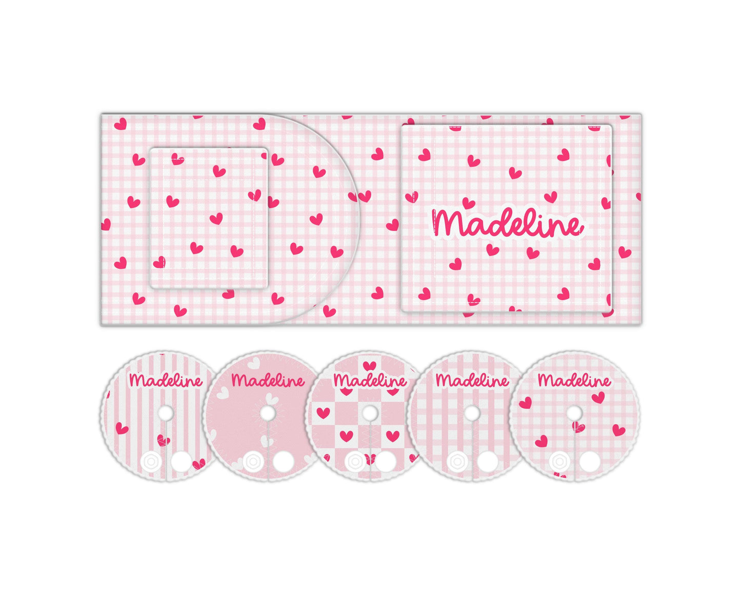 Valentines Personalized Feeding Tube Belt