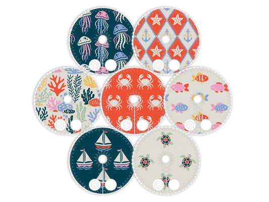 Nautical Feeding Tube Pads | G-Tube, Mic-Key Button Pads